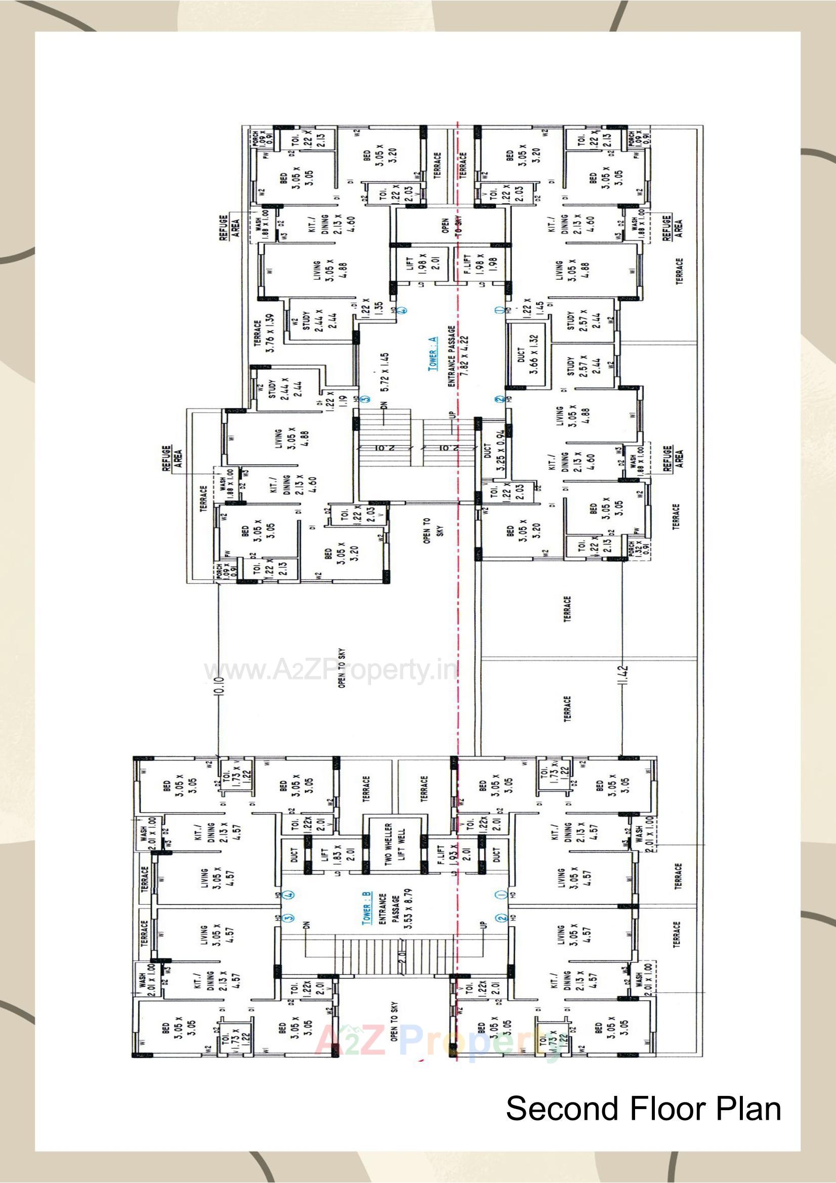 Layout of real estate project Swayam City located at Vavdi, Rajkot, Gujarat