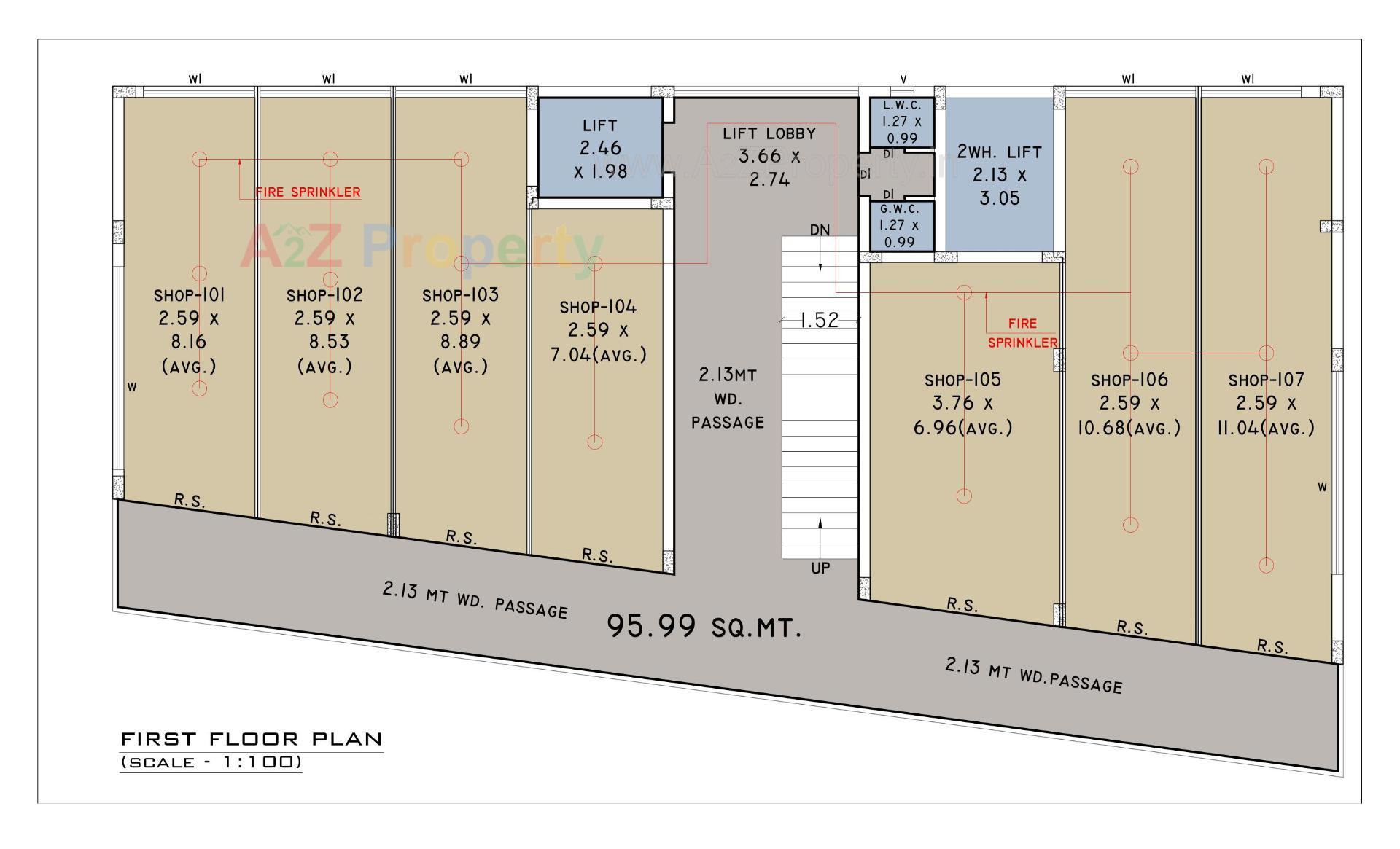 Layout of real estate project Swayam Space located at Mavdi, Rajkot, Gujarat
