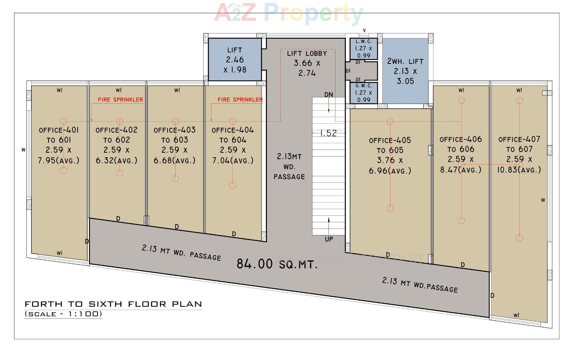 Layout of real estate project Swayam Space located at Mavdi, Rajkot, Gujarat