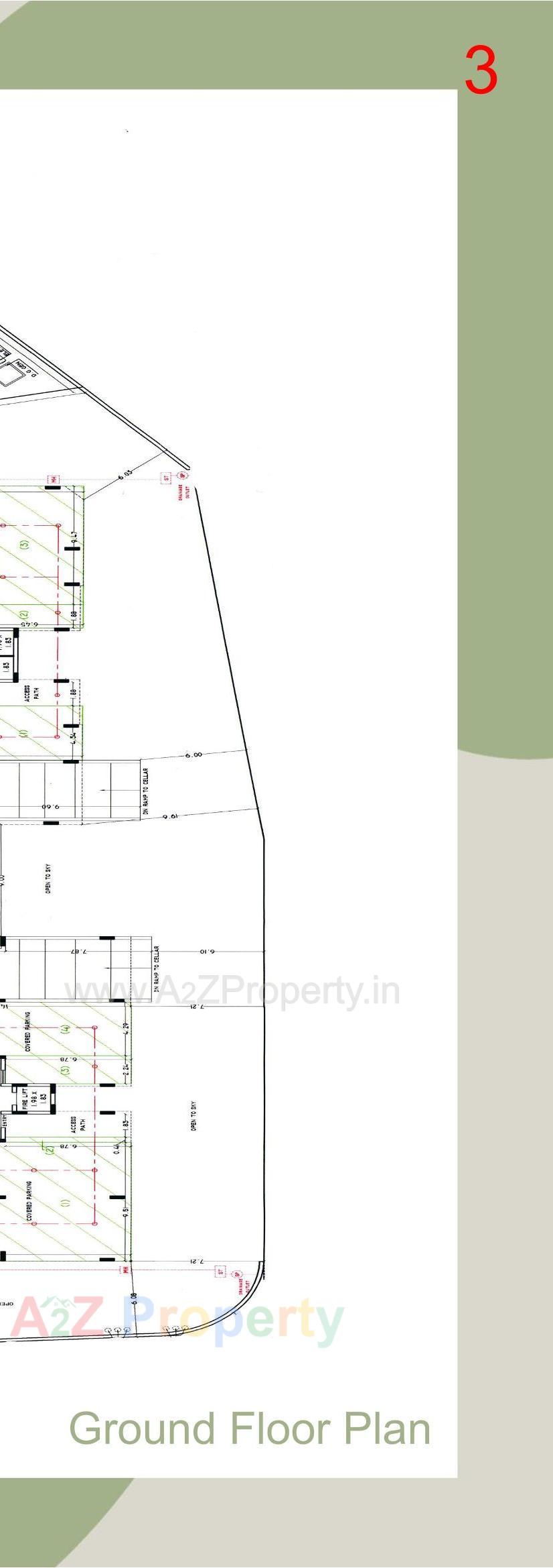 Layout of real estate project Swayam West located at Raiya, Rajkot, Gujarat