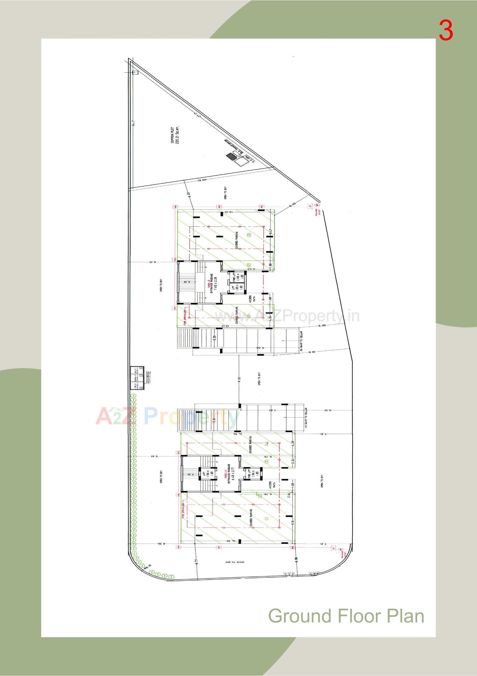 Layout of real estate project Swayam West located at Raiya, Rajkot, Gujarat