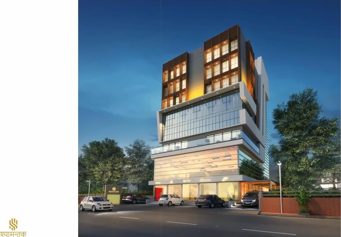 3D Elevation of real estate project Syamantaka located at Nana-mava, Rajkot, Gujarat