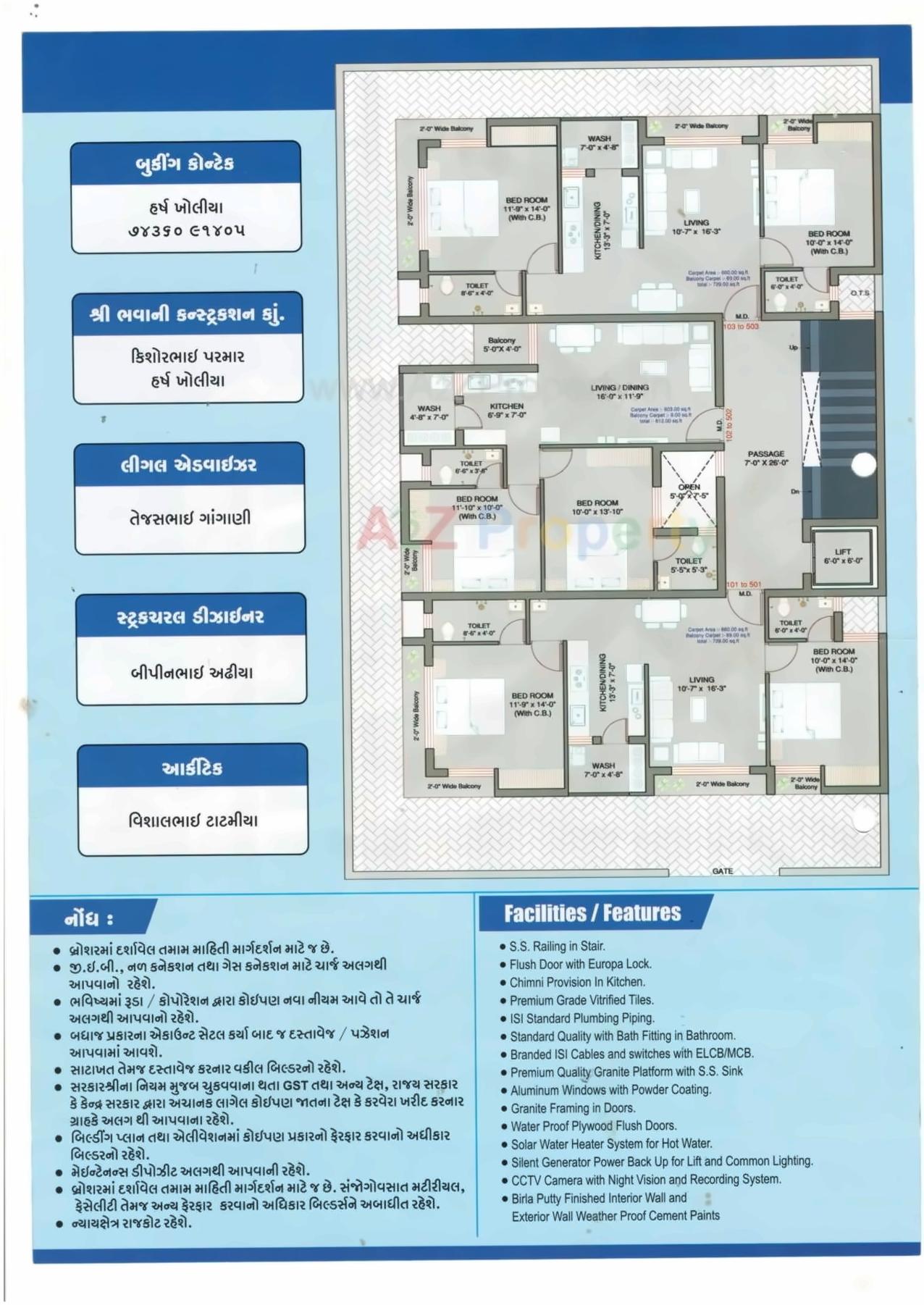 Layout of real estate project Tanush Enclave located at Ghanteshwar, Rajkot, Gujarat
