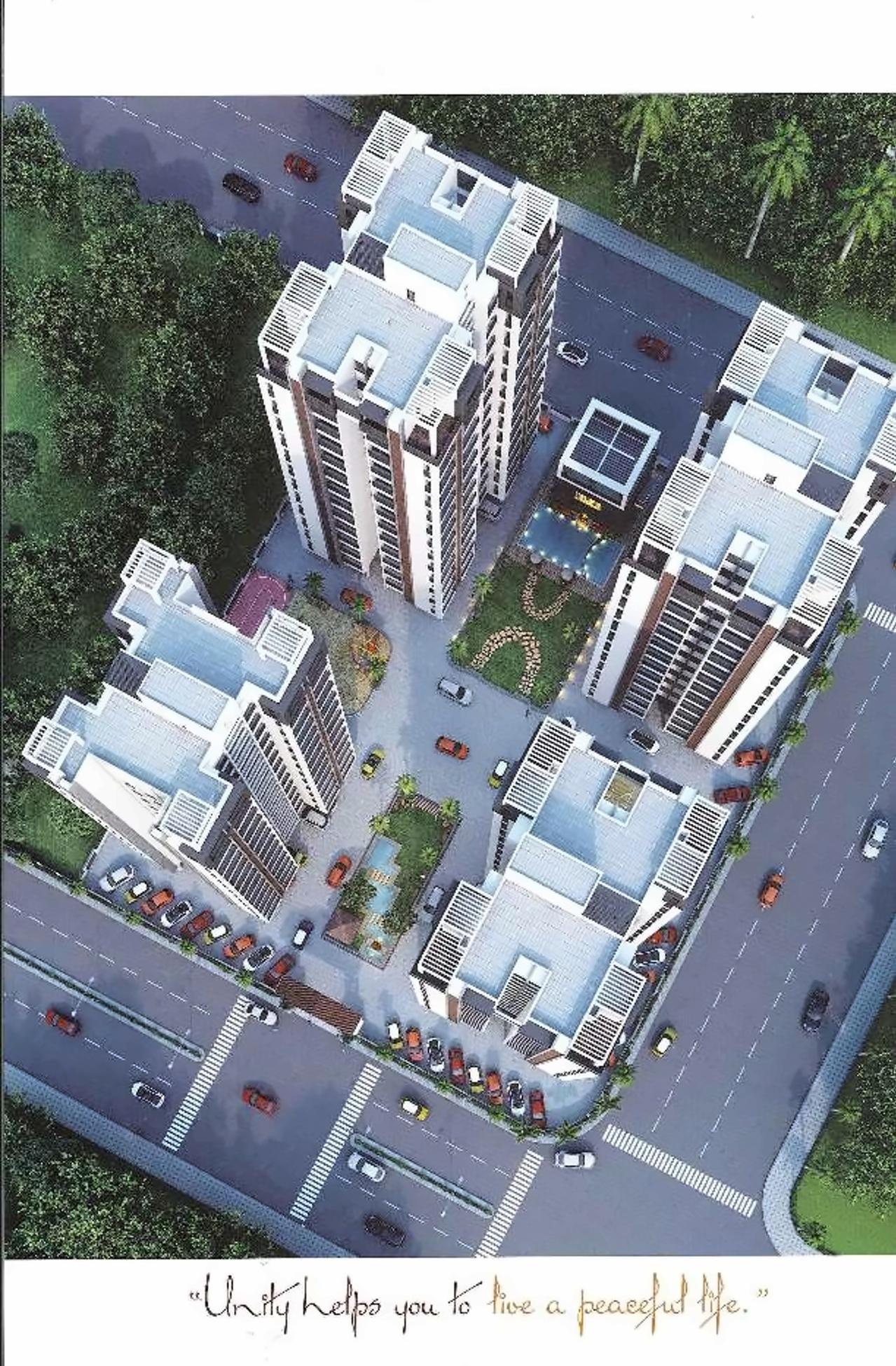3D Elevation of real estate project Tapan Heights located at Vavadi, Rajkot, Gujarat