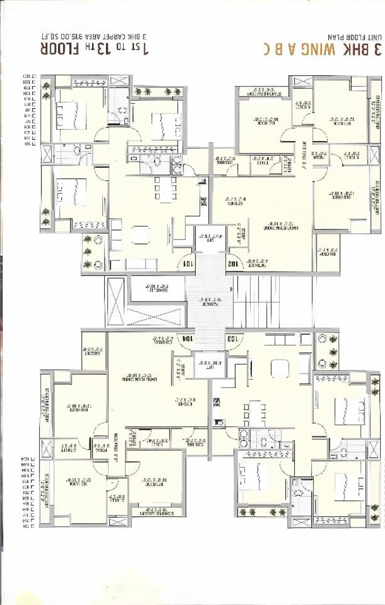 Layout of real estate project Tapan Heights located at Vavadi, Rajkot, Gujarat