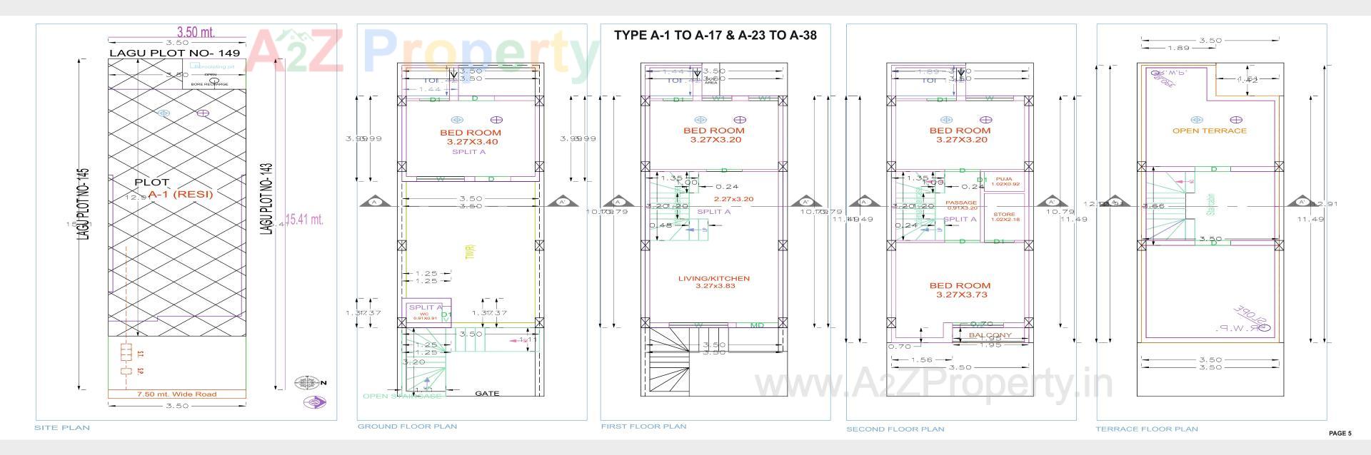 Layout of real estate project Tathya Residency located at Rajkot, Rajkot, Gujarat