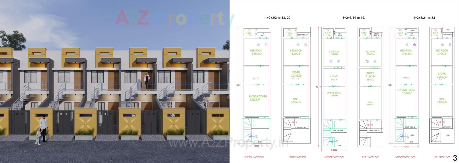 Layout of real estate project Tathya Residency located at Metoda, Rajkot, Gujarat