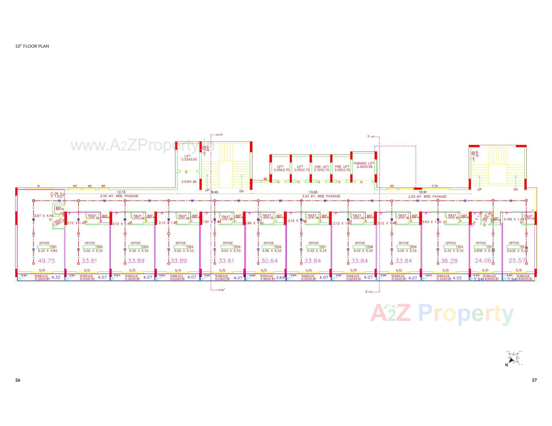 Layout of real estate project The Accord located at Rajkot, Rajkot, Gujarat