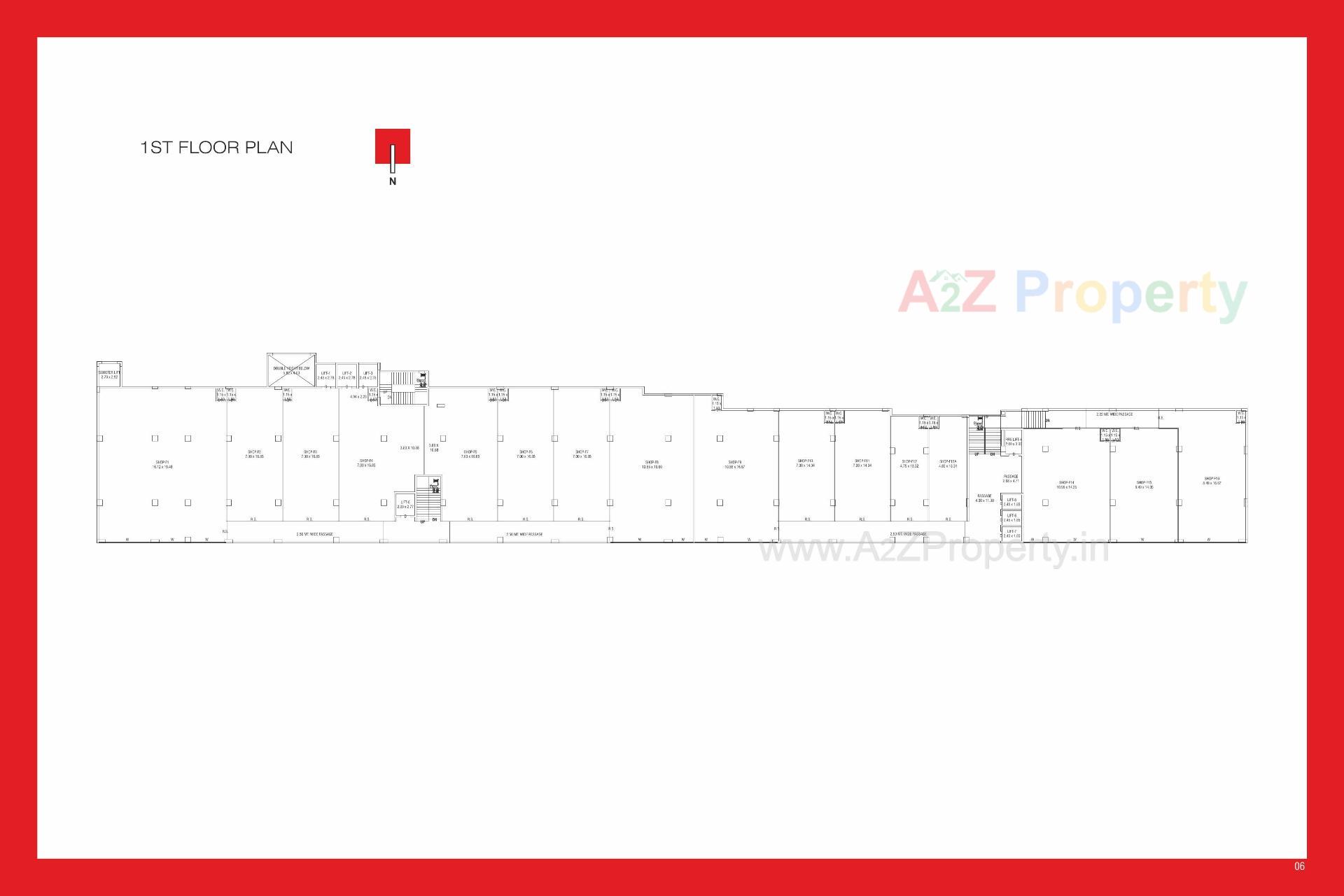 Layout of real estate project The Adelphi located at Nanamava, Rajkot, Gujarat