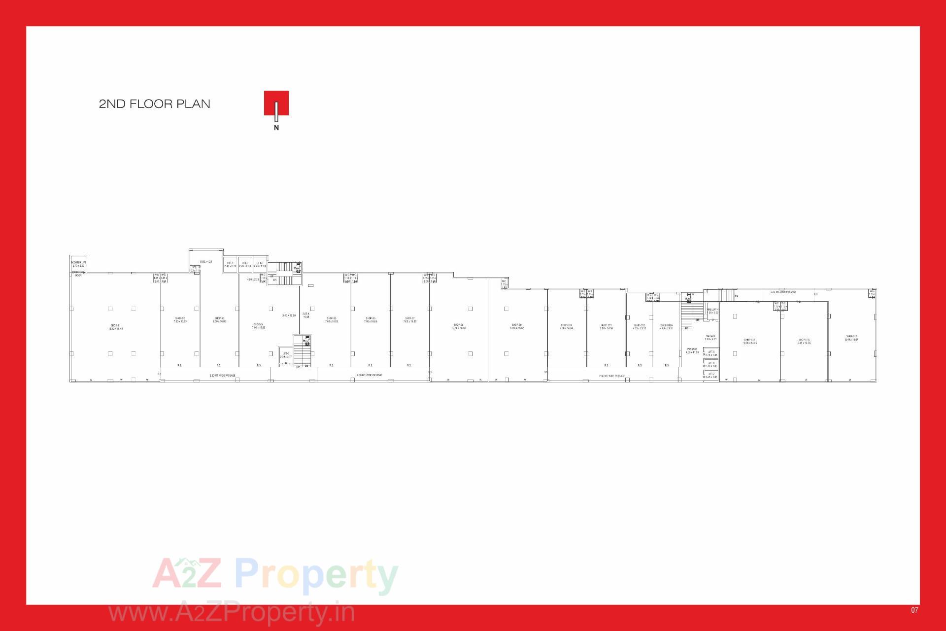 Layout of real estate project The Adelphi located at Nanamava, Rajkot, Gujarat