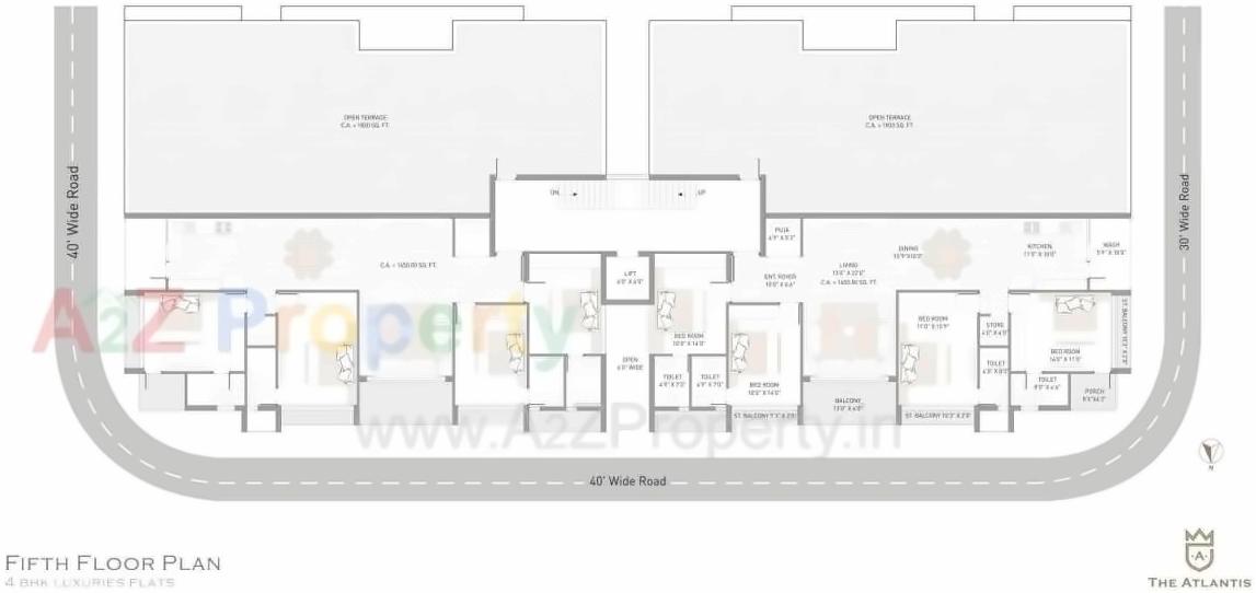 Layout of real estate project The Atlantis located at Nana-mava, Rajkot, Gujarat