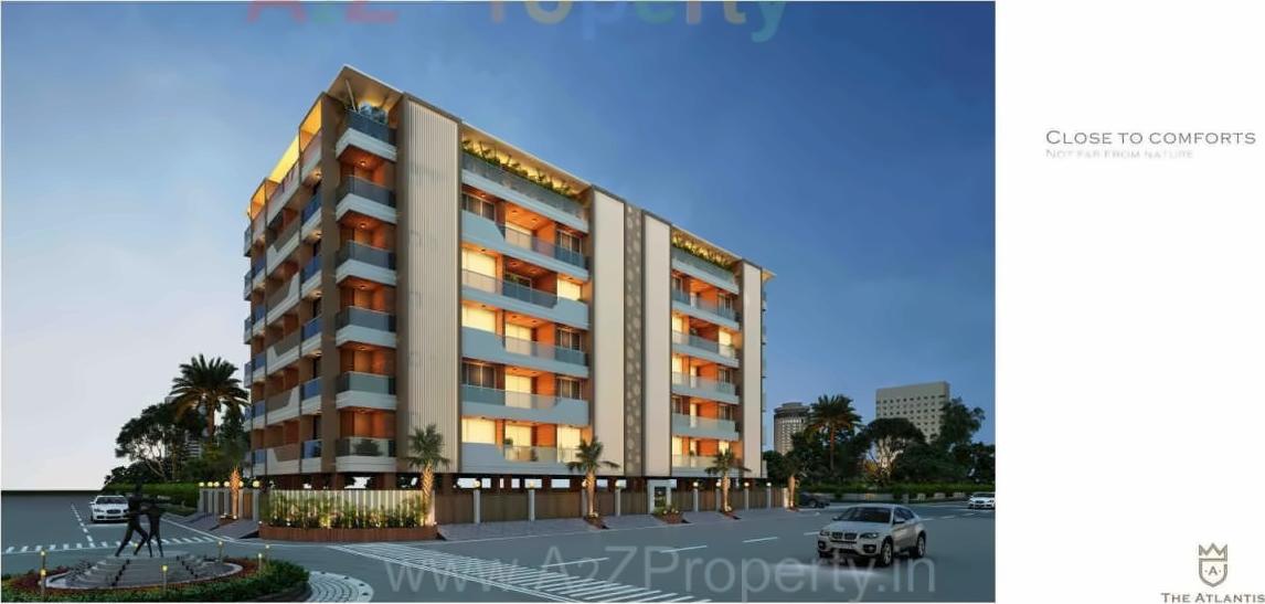 3D Elevation of real estate project The Atlantis located at Nana-mava, Rajkot, Gujarat