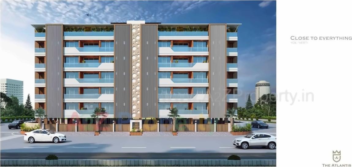 3D Elevation of real estate project The Atlantis located at Nana-mava, Rajkot, Gujarat