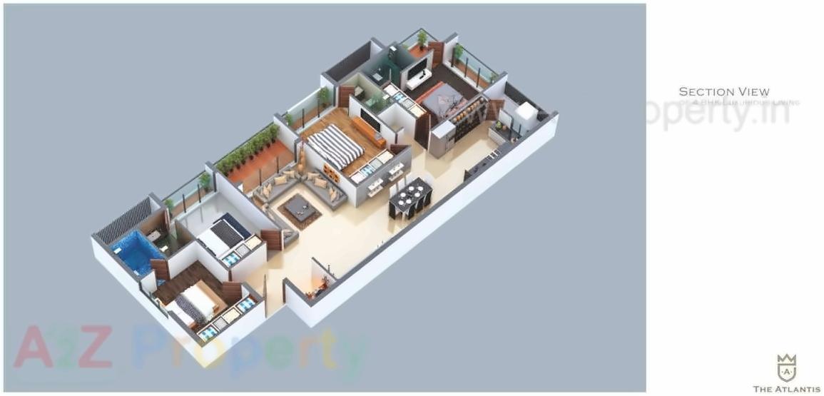  of real estate project The Atlantis located at Nana-mava, Rajkot, Gujarat