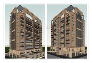 Elevation of real estate project The Atlantis located at Kankot, Rajkot, Gujarat