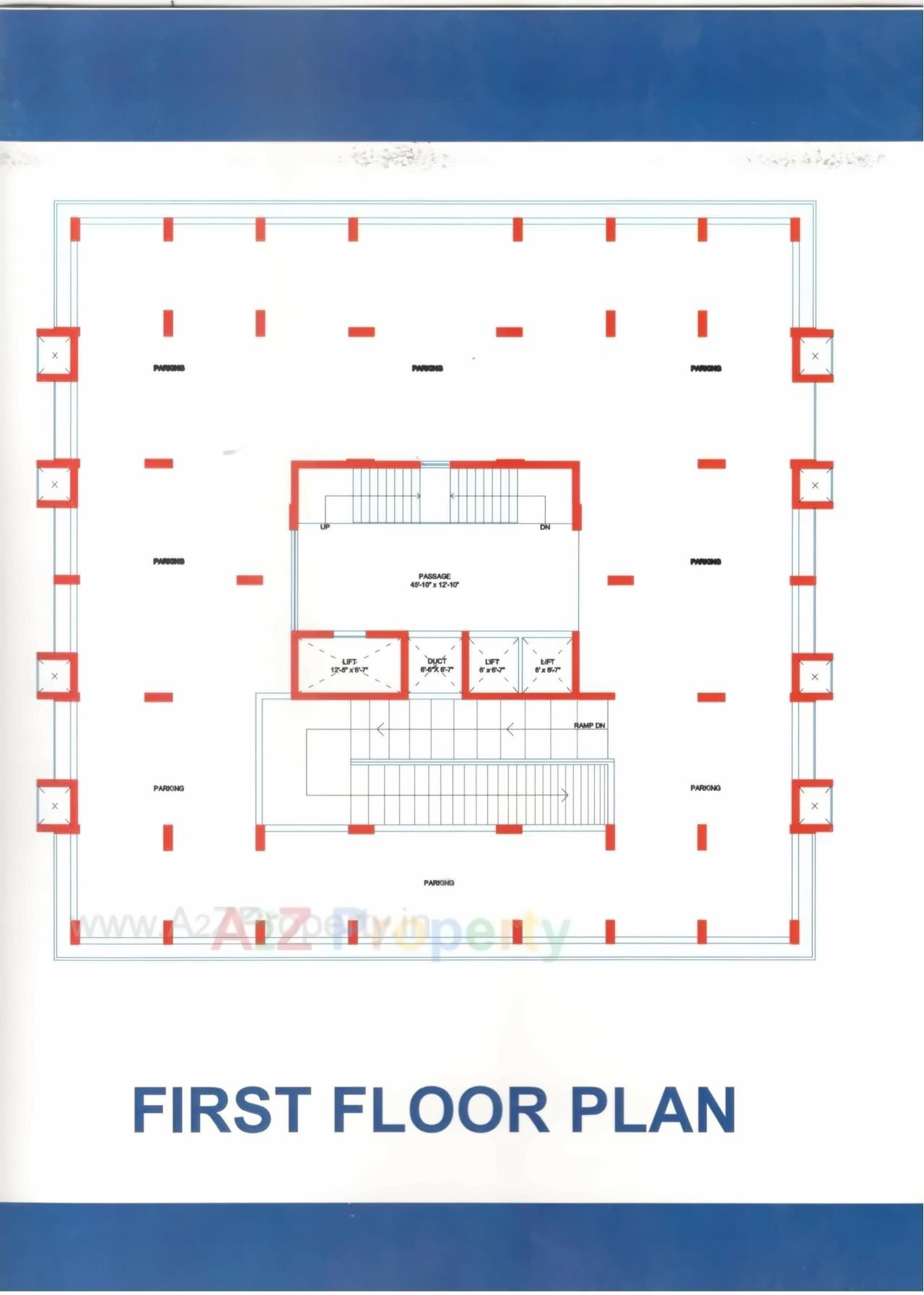 Layout of real estate project The Blue Moon located at Motamava, Rajkot, Gujarat