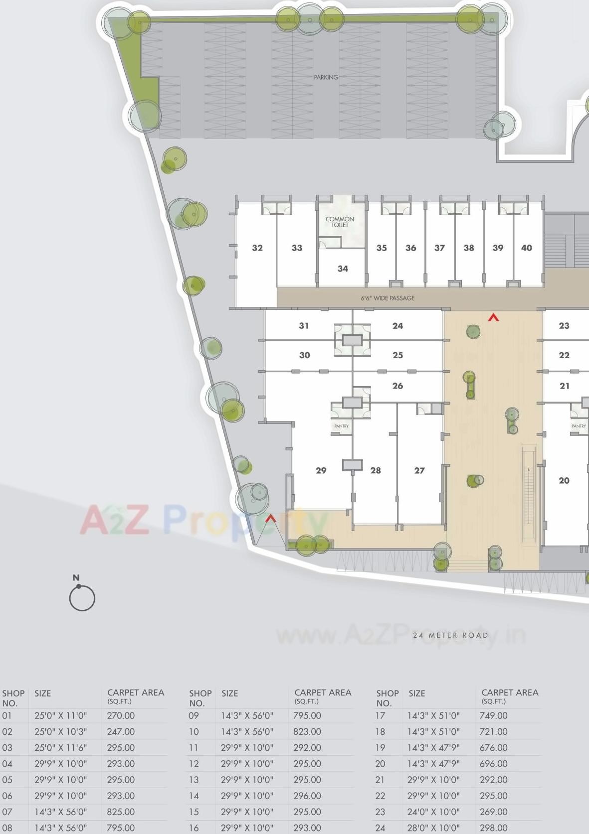 Layout of real estate project The City Centre located at Rajkot, Rajkot, Gujarat