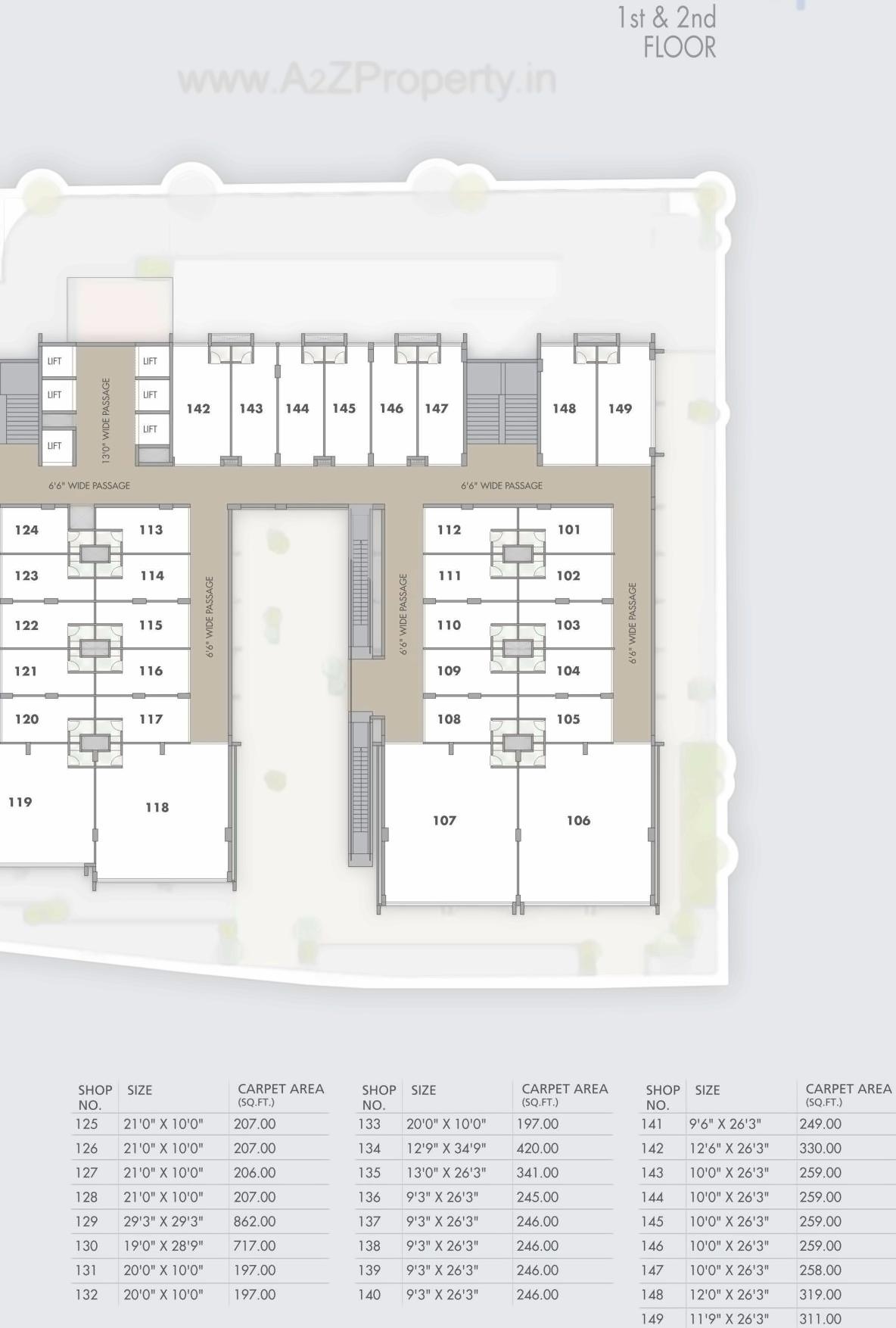 Layout of real estate project The City Centre located at Rajkot, Rajkot, Gujarat