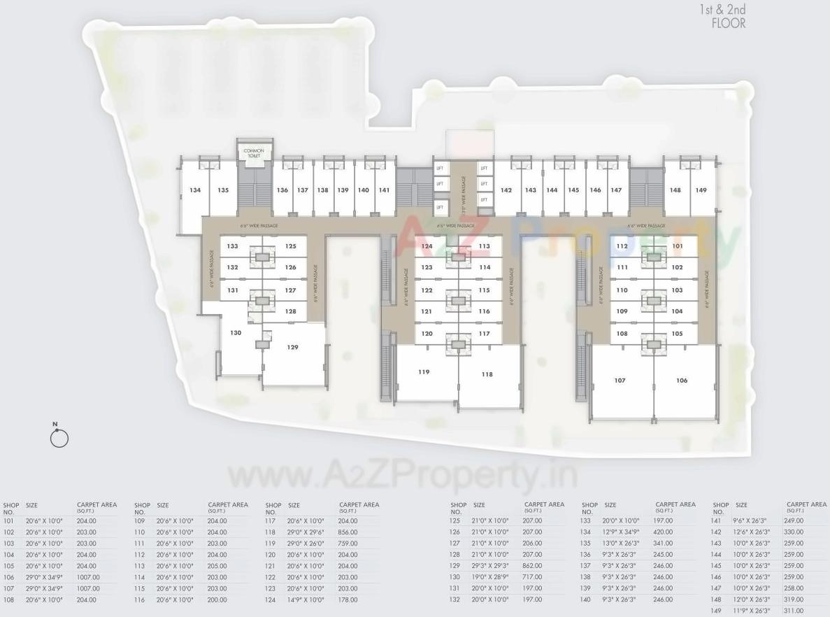 Layout of real estate project The City Centre located at Rajkot, Rajkot, Gujarat