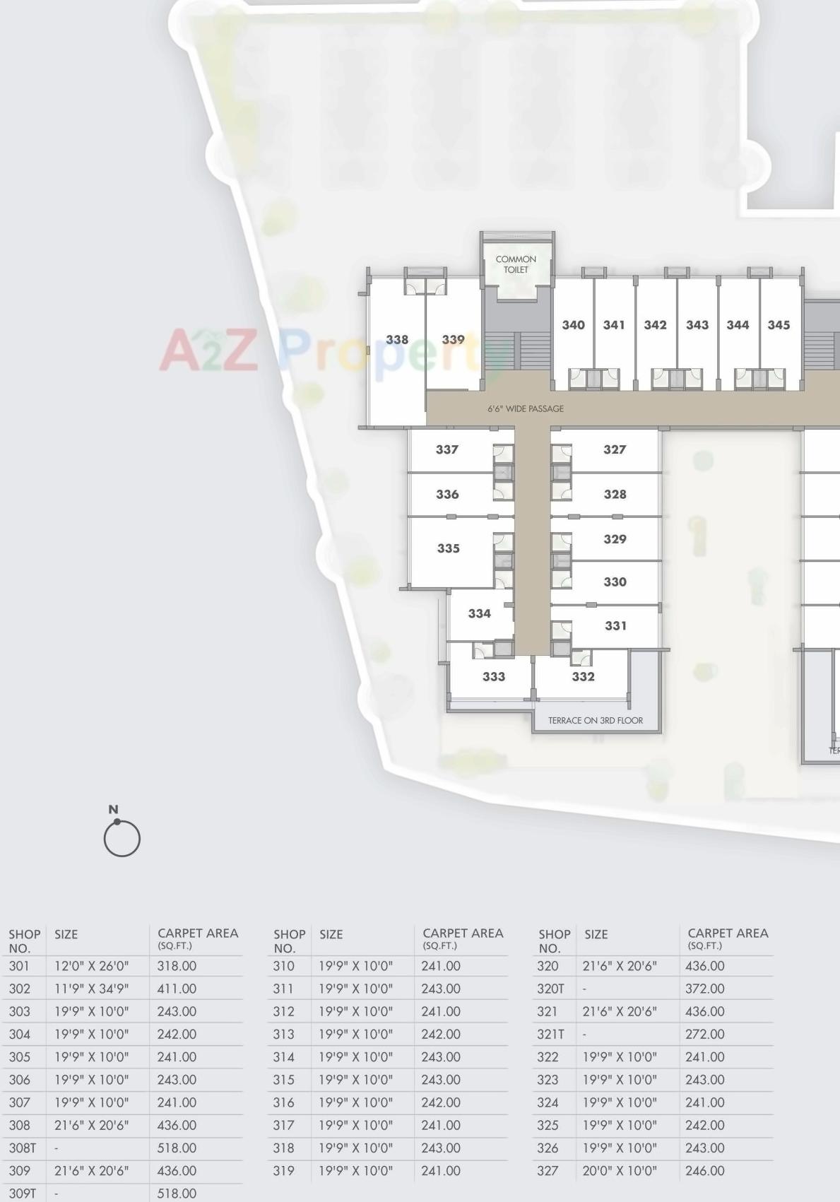 Layout of real estate project The City Centre located at Rajkot, Rajkot, Gujarat