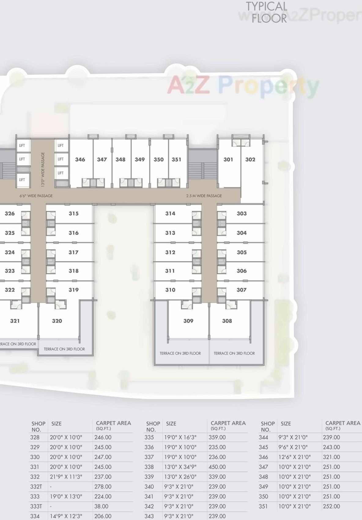 Layout of real estate project The City Centre located at Rajkot, Rajkot, Gujarat