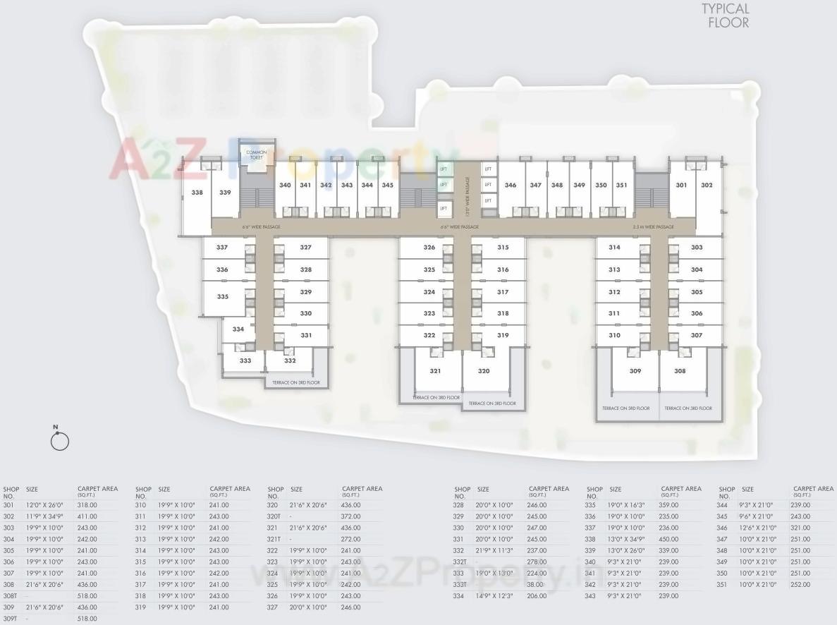 Layout of real estate project The City Centre located at Rajkot, Rajkot, Gujarat