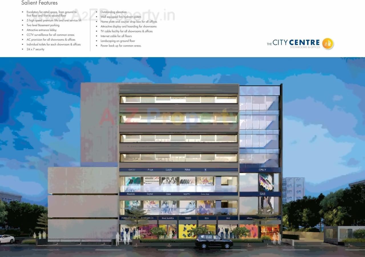 3D Elevation of real estate project The City Centre located at Rajkot, Rajkot, Gujarat