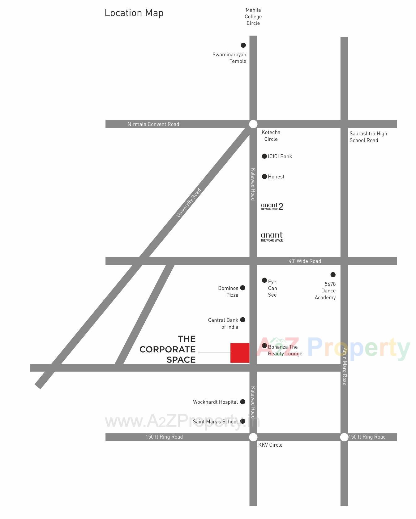  of real estate project The Corporate Space located at Nana-mava, Rajkot, Gujarat