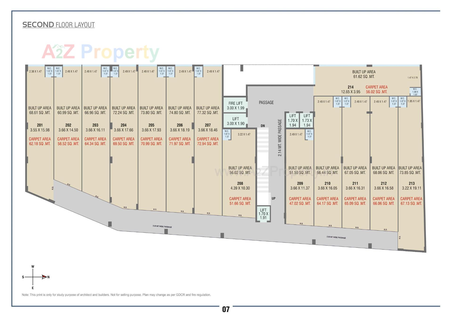 Layout of real estate project The Corporate World located at Rajkot, Rajkot, Gujarat
