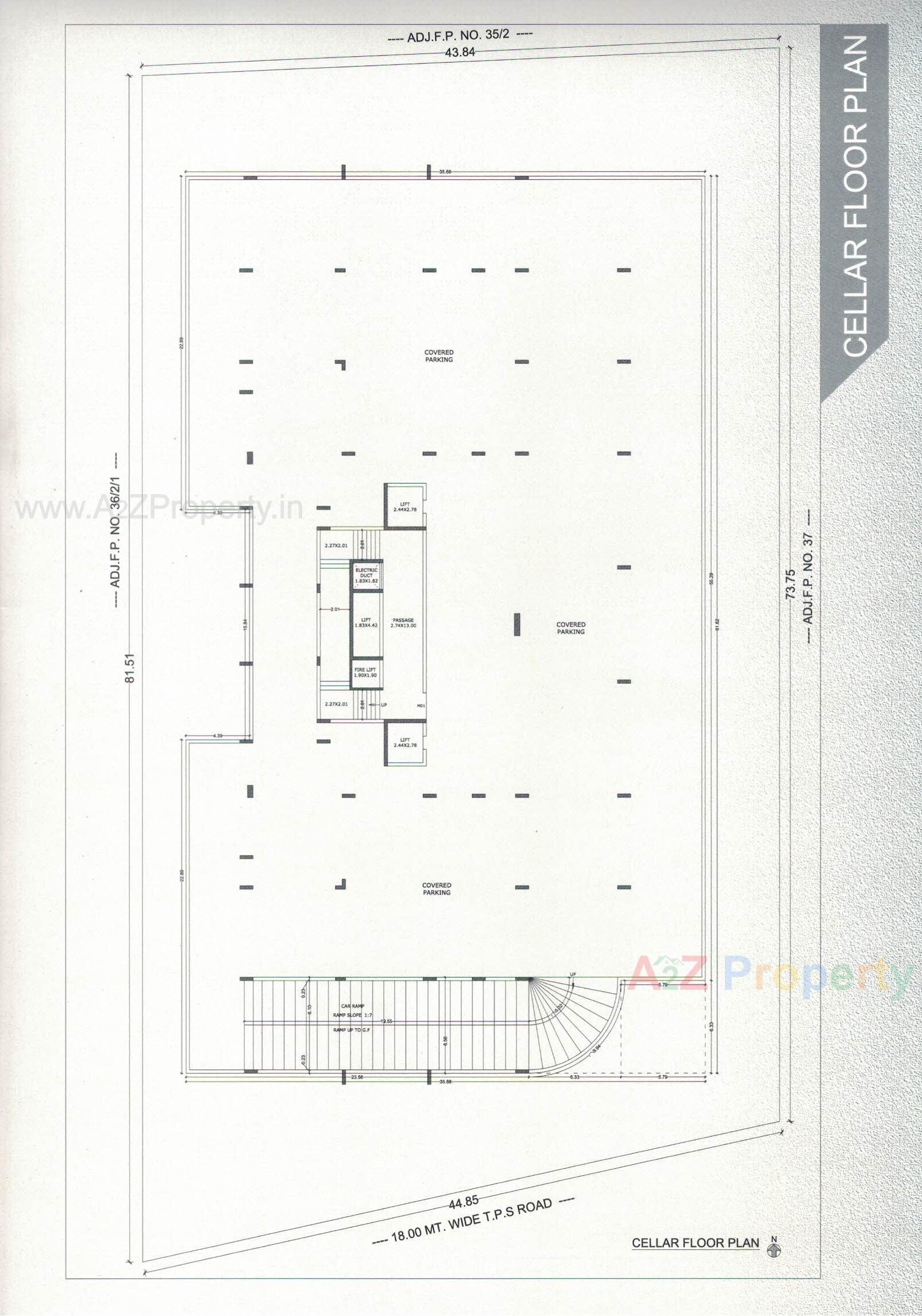 Layout of real estate project The Crown located at Motamava, Rajkot, Gujarat