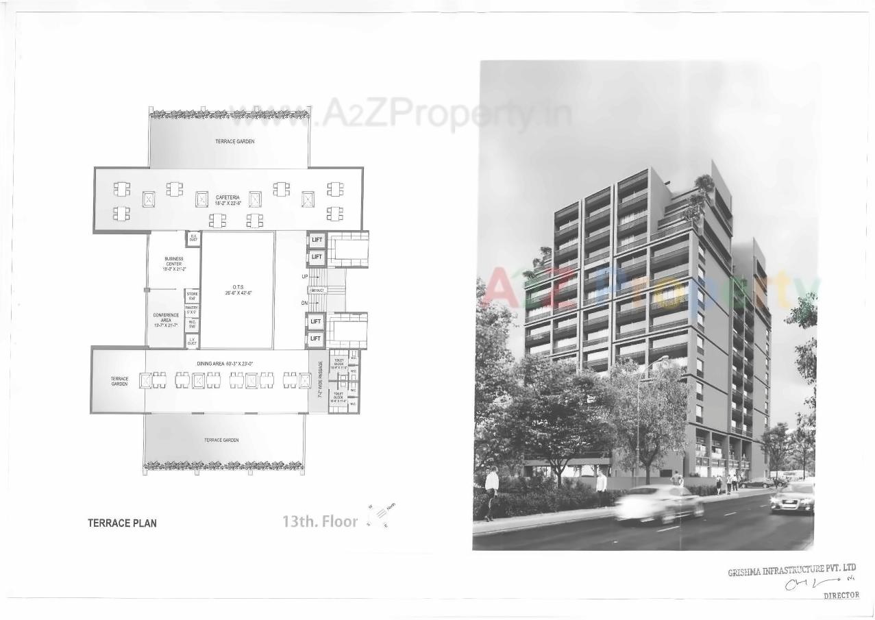 Layout of real estate project The Destiny located at Mavdi, Rajkot, Gujarat