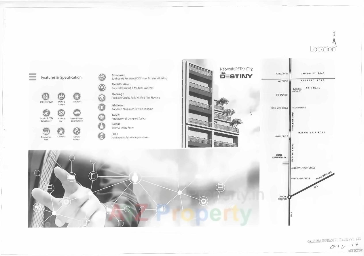  of real estate project The Destiny located at Mavdi, Rajkot, Gujarat