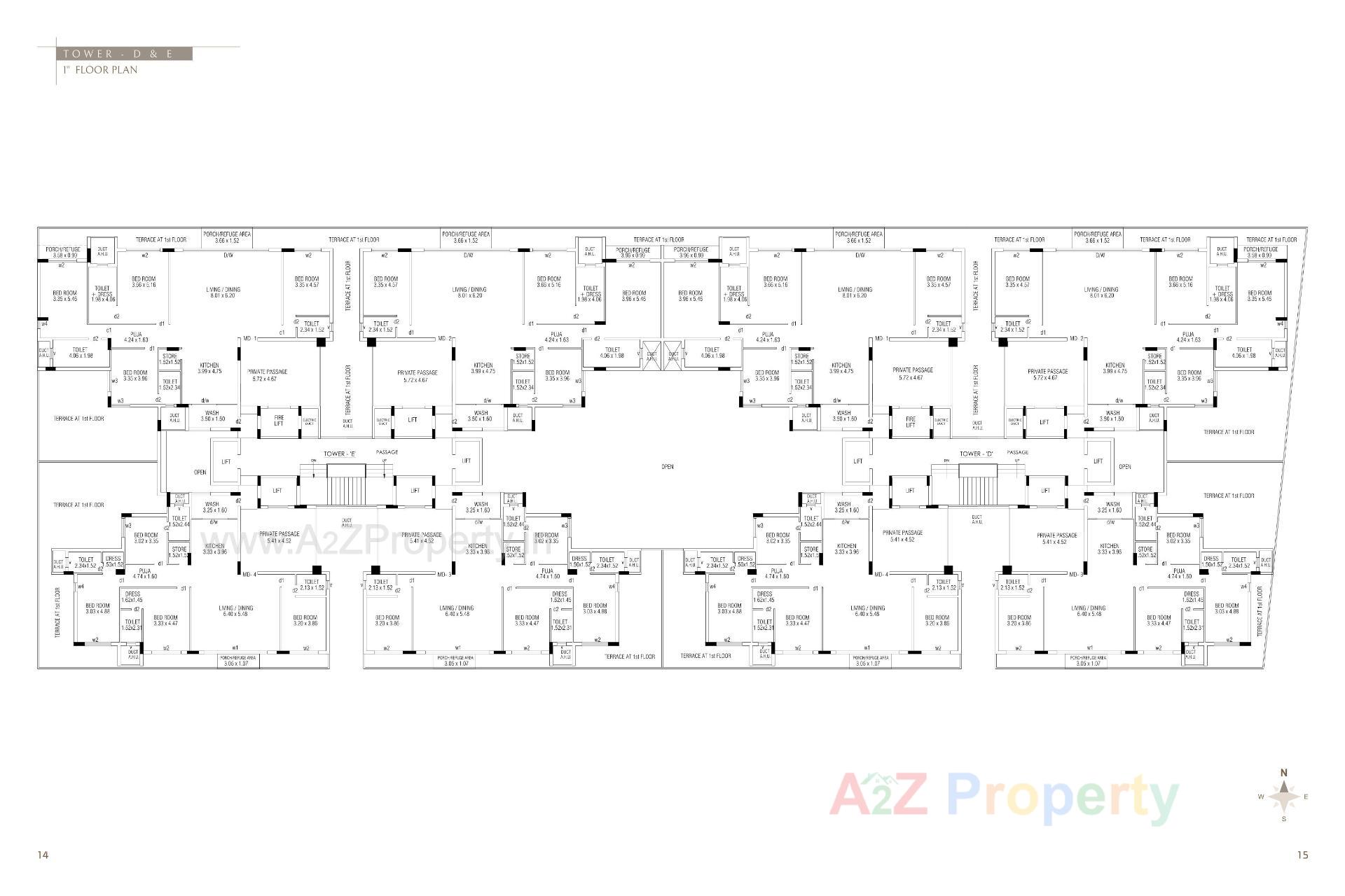 Layout of real estate project The Galaxy Gardens located at Mavdi, Rajkot, Gujarat