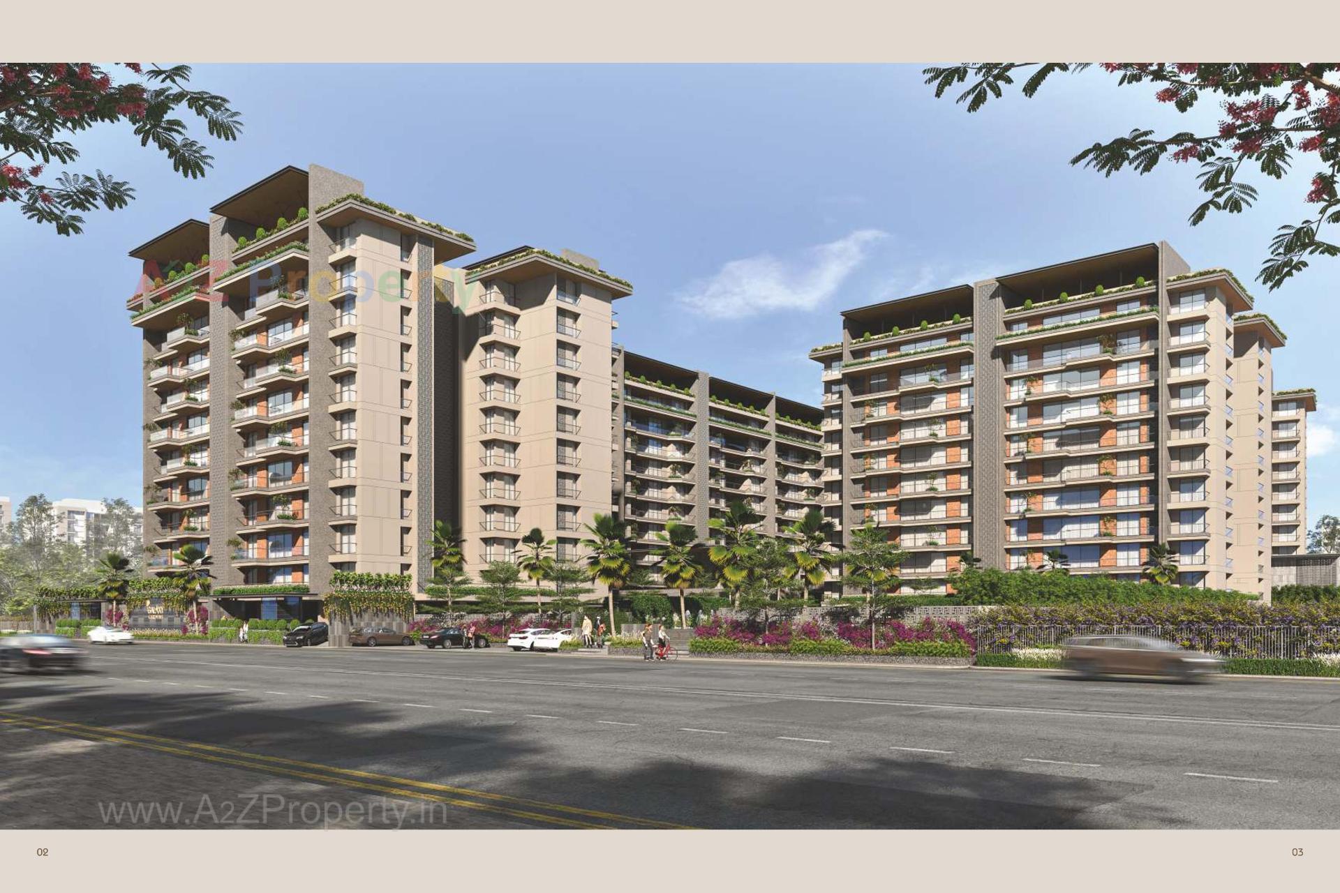 3D Elevation of real estate project The Galaxy Gardens located at Mavdi, Rajkot, Gujarat