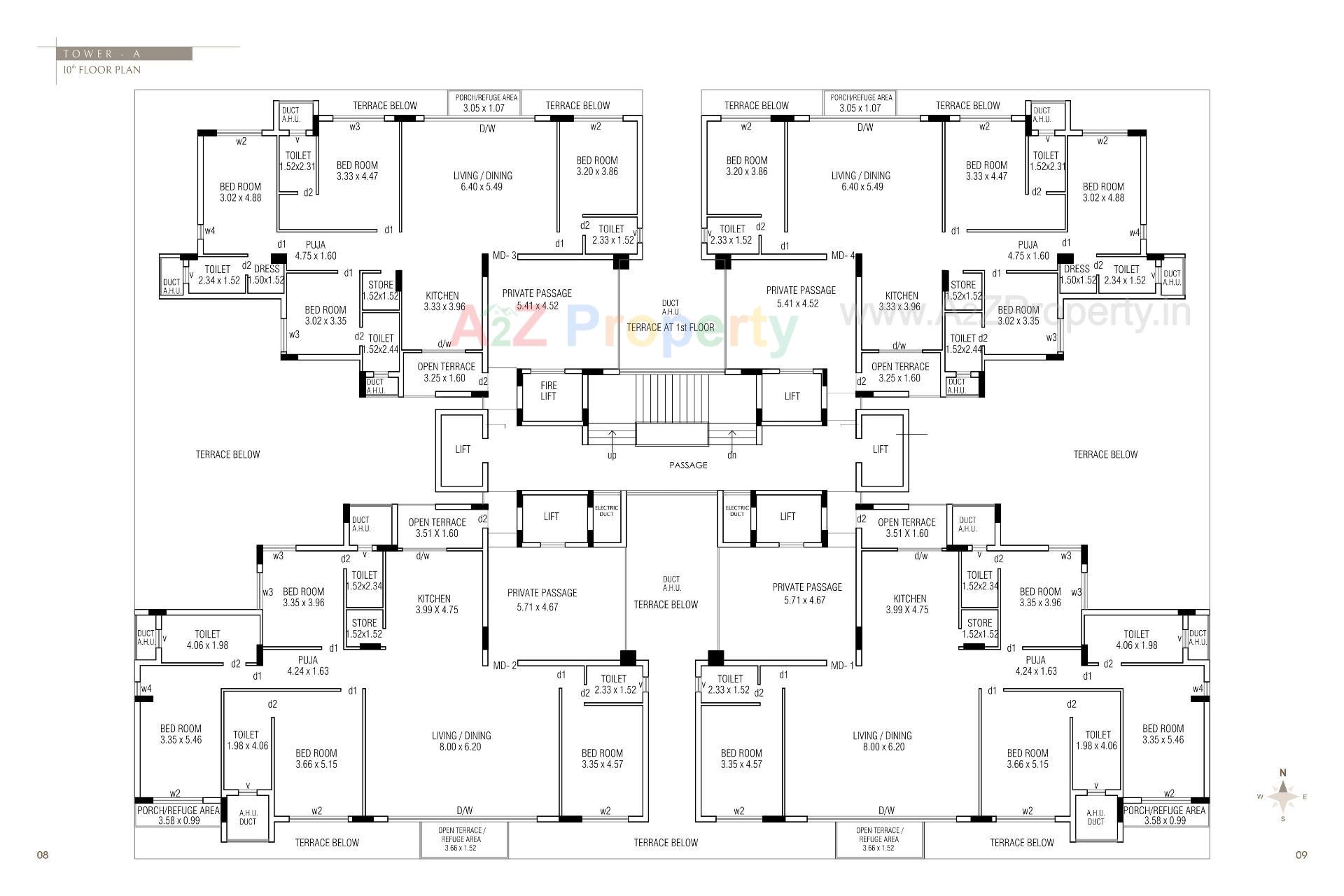 Layout of real estate project The Galaxy Gardens located at Mavdi, Rajkot, Gujarat
