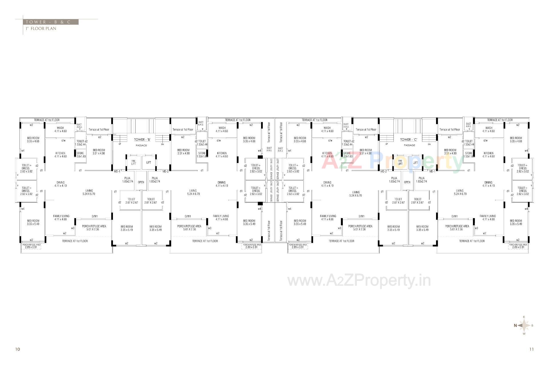 Layout of real estate project The Galaxy Gardens located at Mavdi, Rajkot, Gujarat