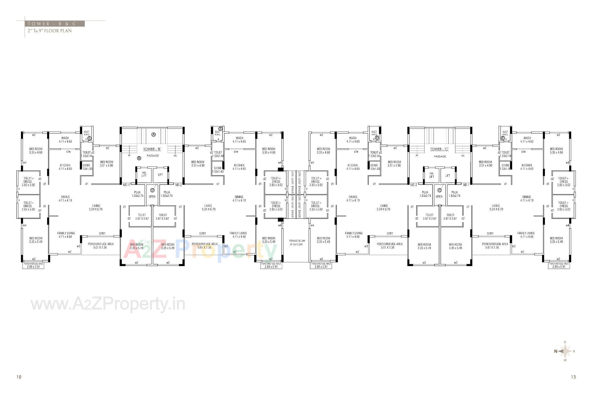 Layout of real estate project The Galaxy Gardens located at Mavdi, Rajkot, Gujarat