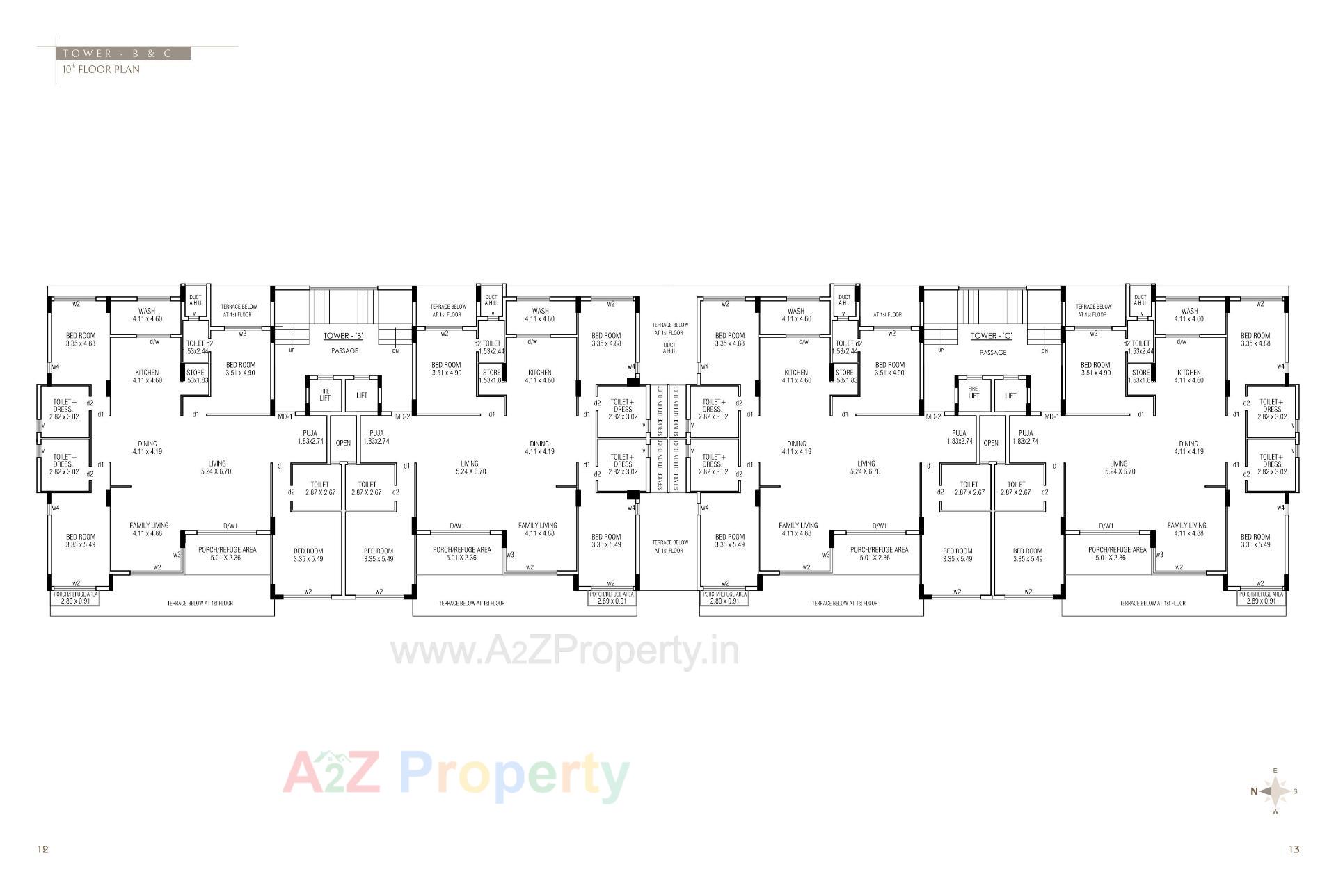 Layout of real estate project The Galaxy Gardens located at Mavdi, Rajkot, Gujarat