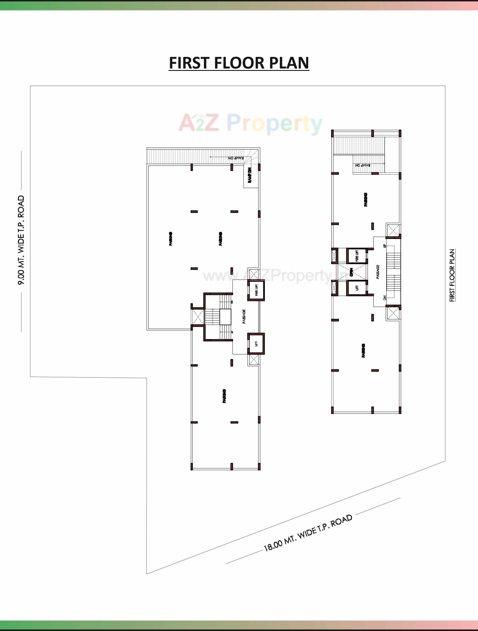 Layout of real estate project The Green Moon located at Motamava, Rajkot, Gujarat