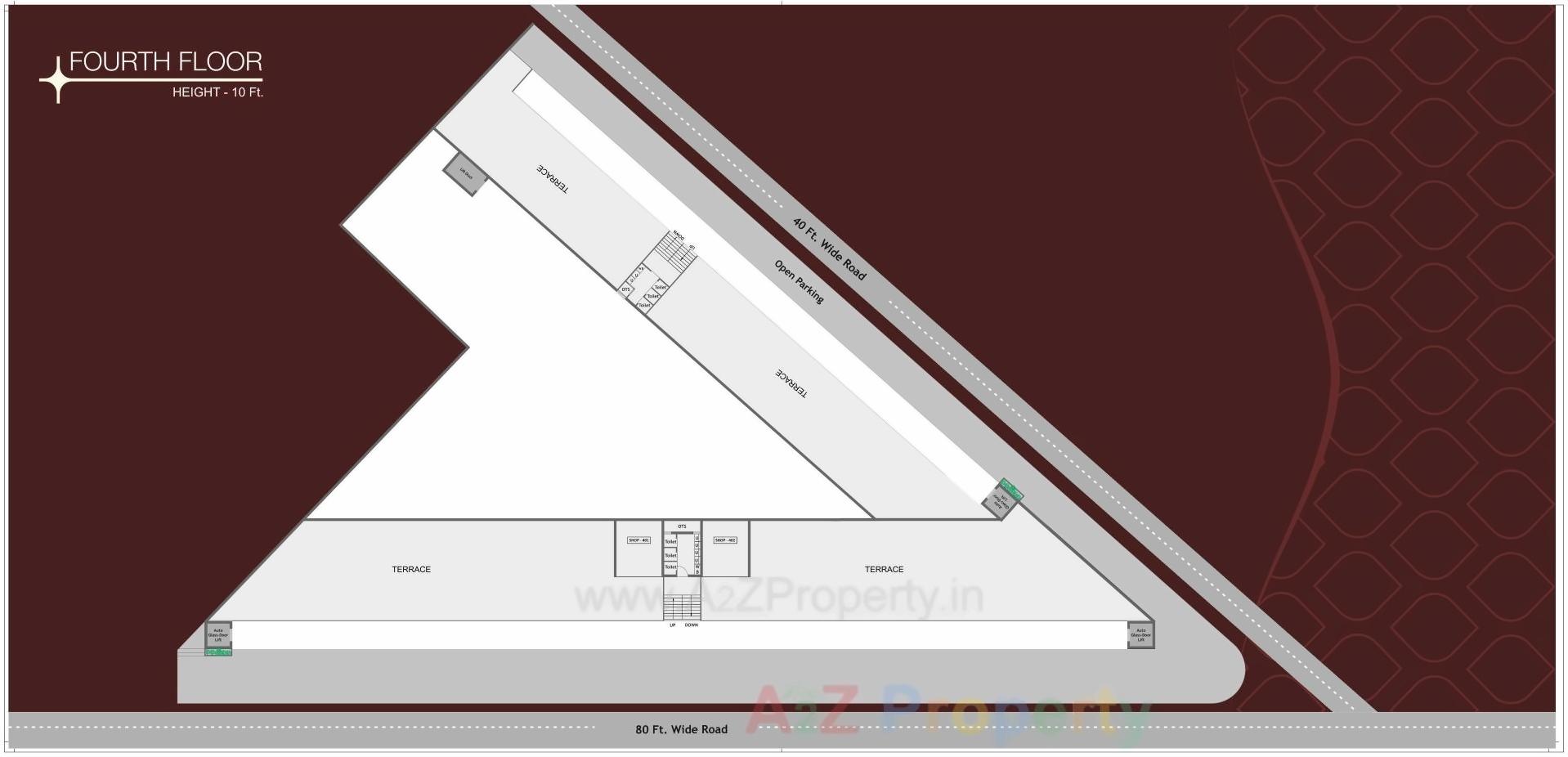 Layout of real estate project The Gulmohar Plaza located at Rajkot, Rajkot, Gujarat