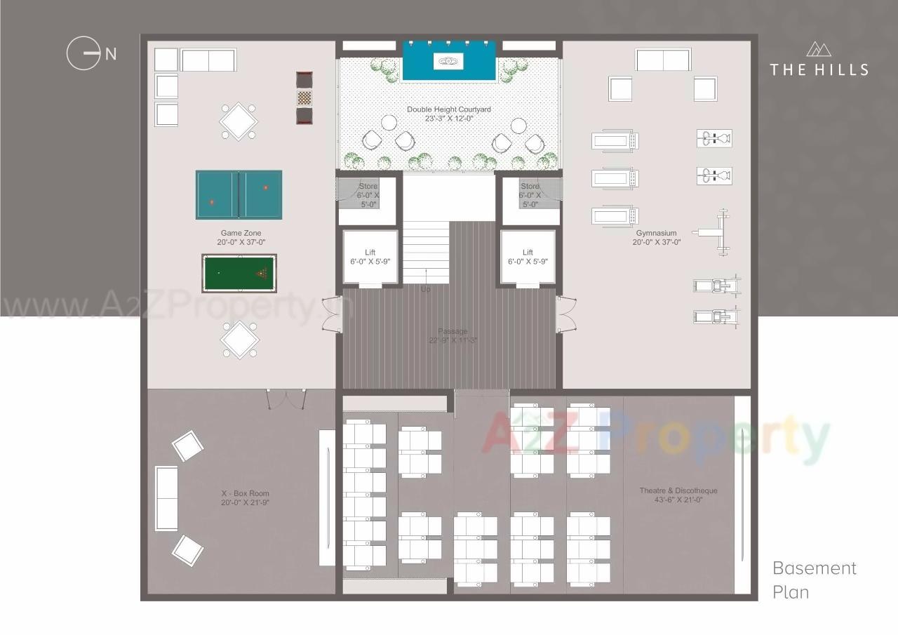 Layout of real estate project The Hills located at Rajkot, Rajkot, Gujarat