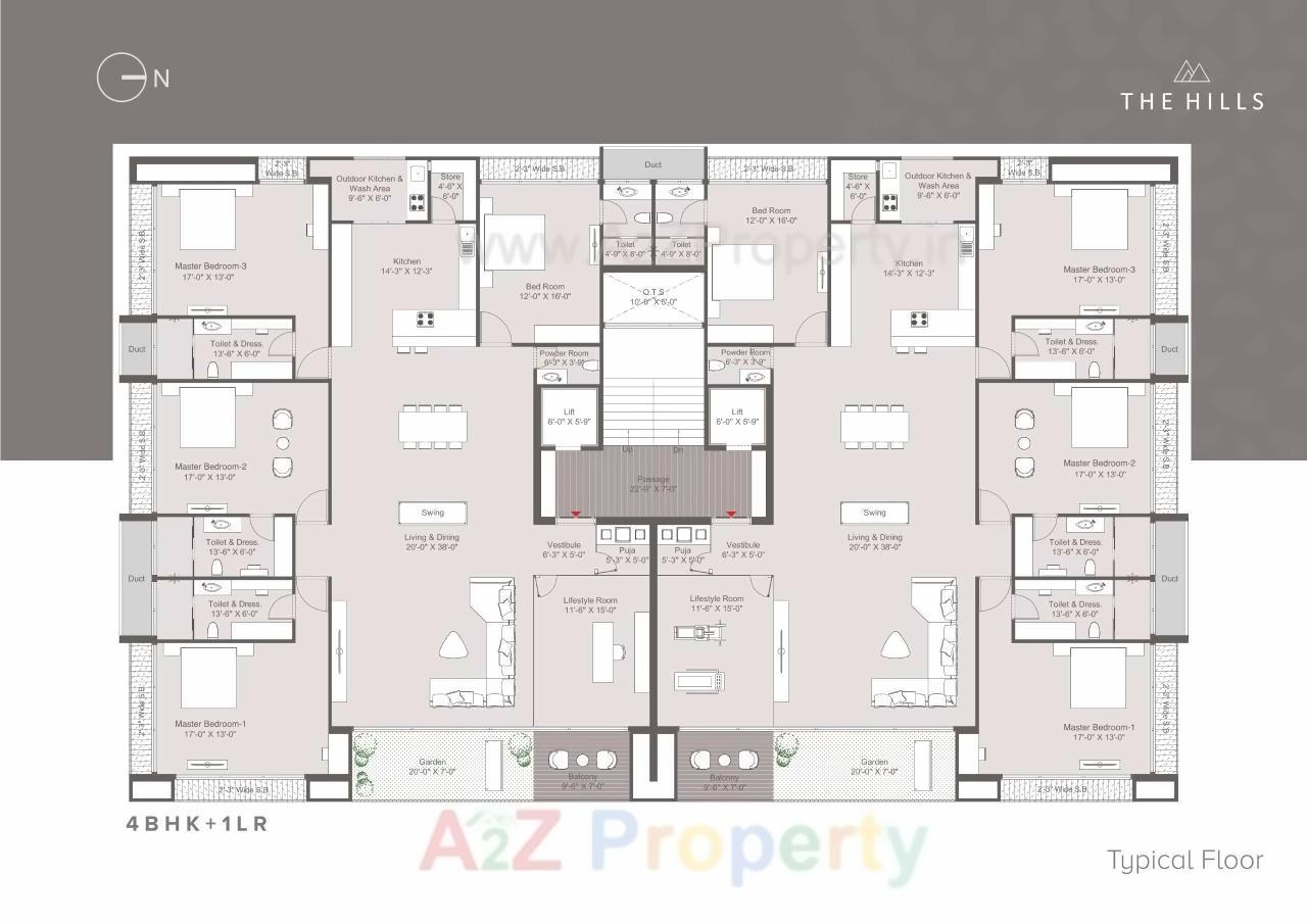 Layout of real estate project The Hills located at Rajkot, Rajkot, Gujarat