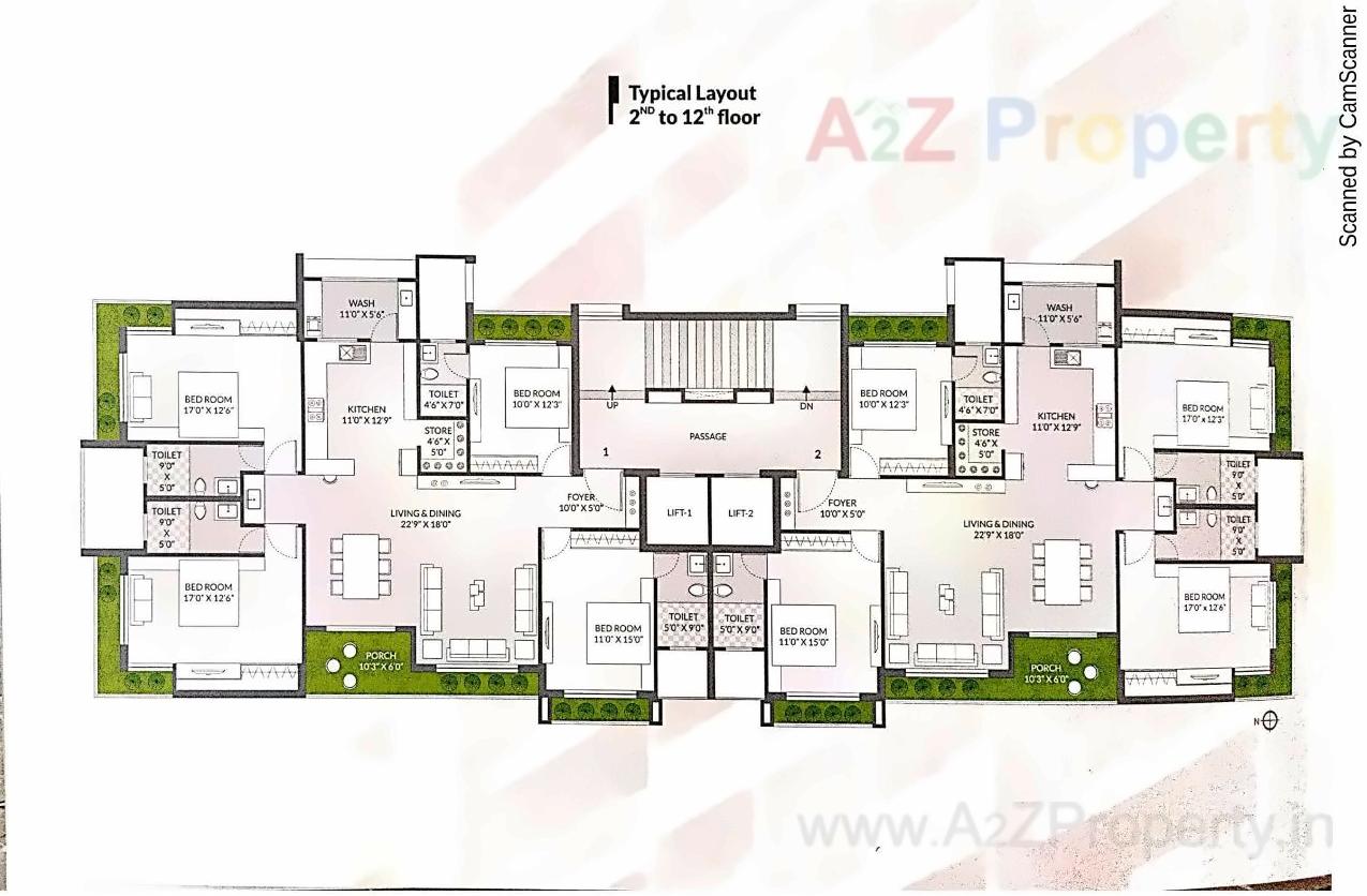 Layout of real estate project The Icon located at Rajkot, Rajkot, Gujarat