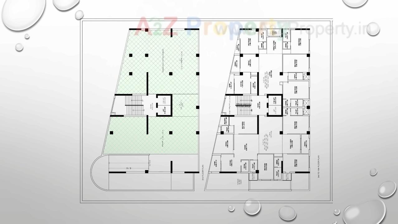 Layout of real estate project The Millennium Gloria located at Nanmava, Rajkot, Gujarat