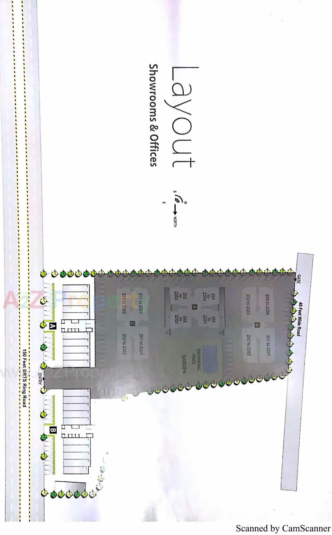Layout of real estate project The One World located at Rajkot, Rajkot, Gujarat