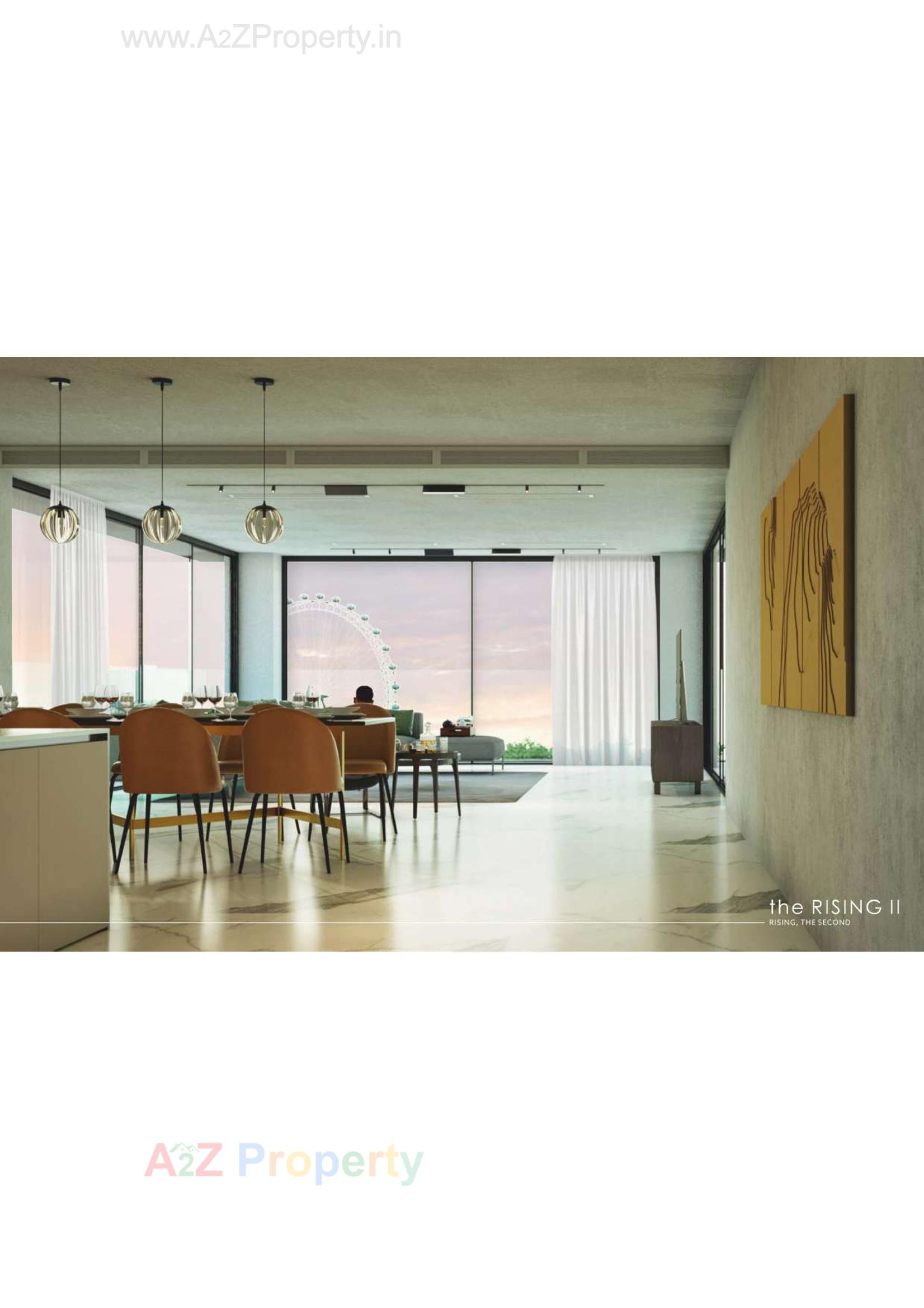 3D Elevation of real estate project The Rising located at Ghanteshwar, Rajkot, Gujarat