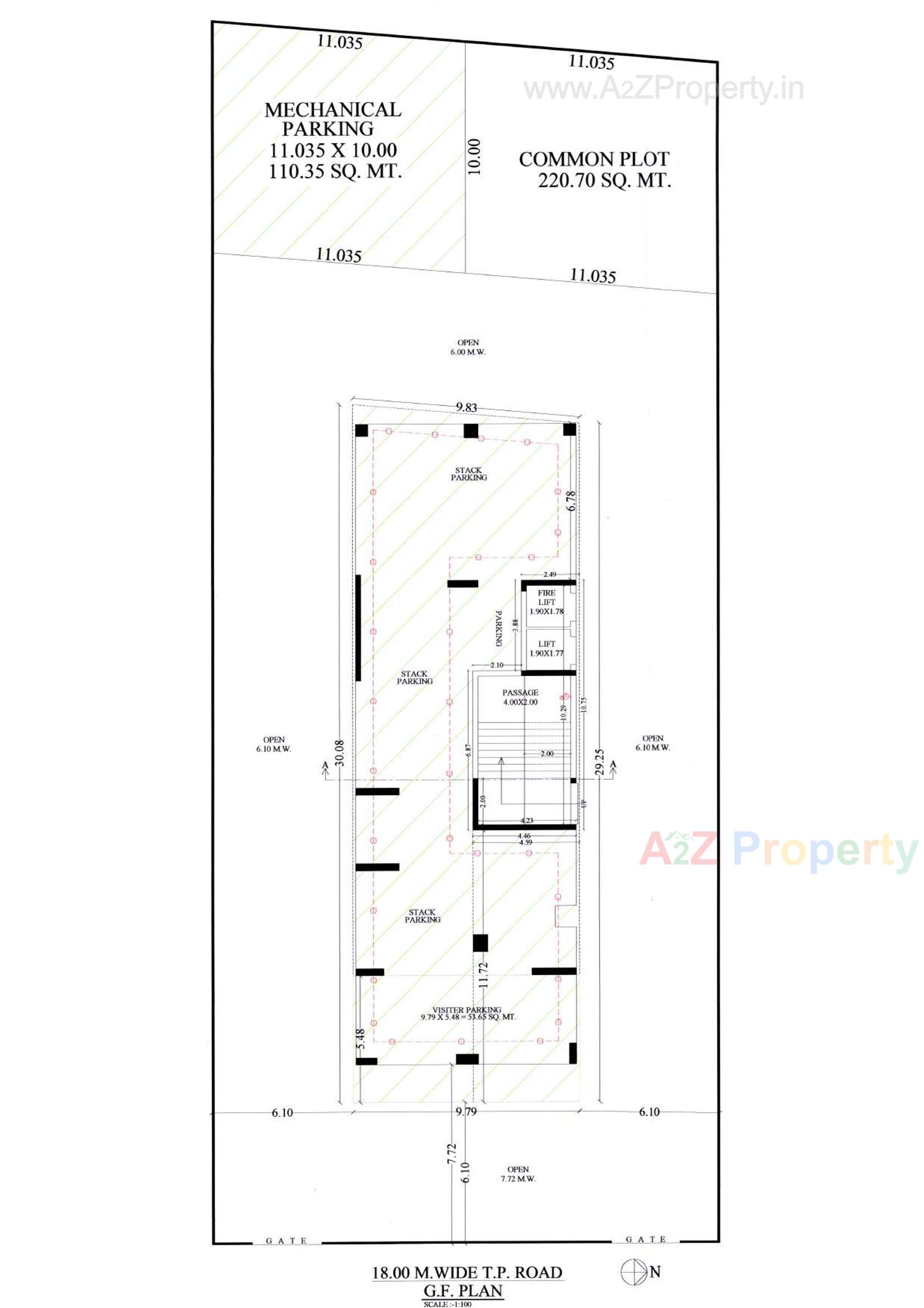  of real estate project The Rising located at Ghanteshwar, Rajkot, Gujarat