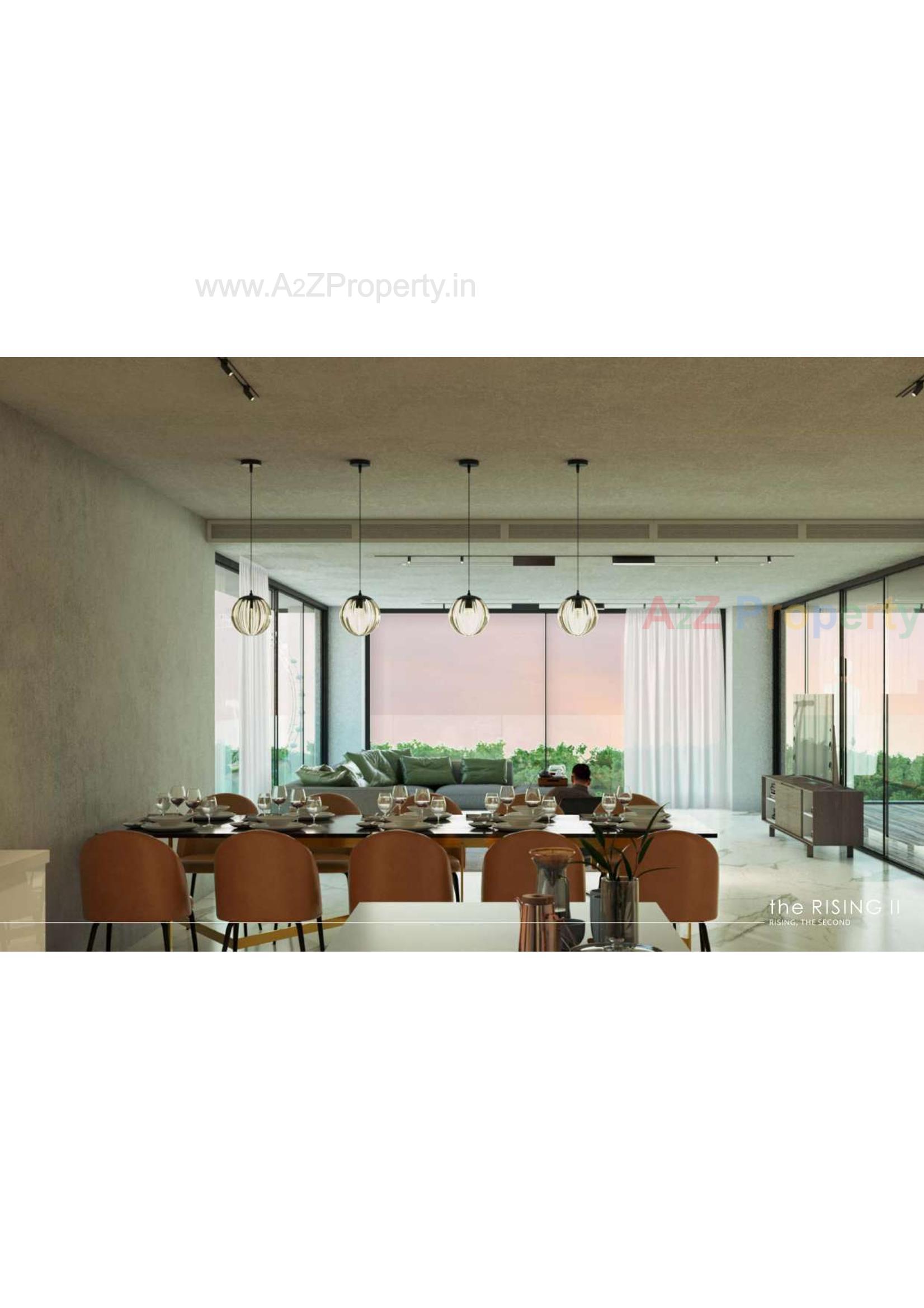 3D Elevation of real estate project The Rising located at Ghanteshwar, Rajkot, Gujarat