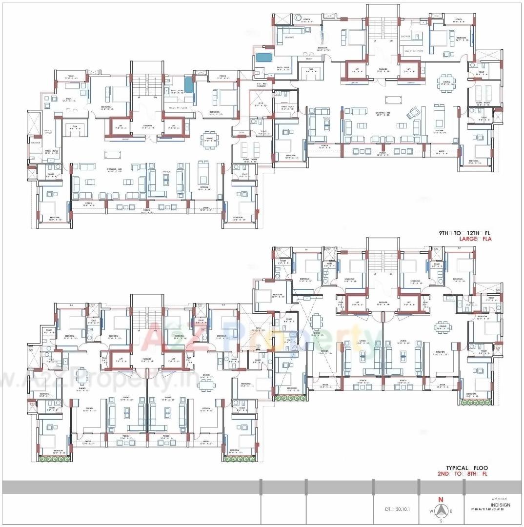 Layout of real estate project The Shaligram located at Mota-mava, Rajkot, Gujarat