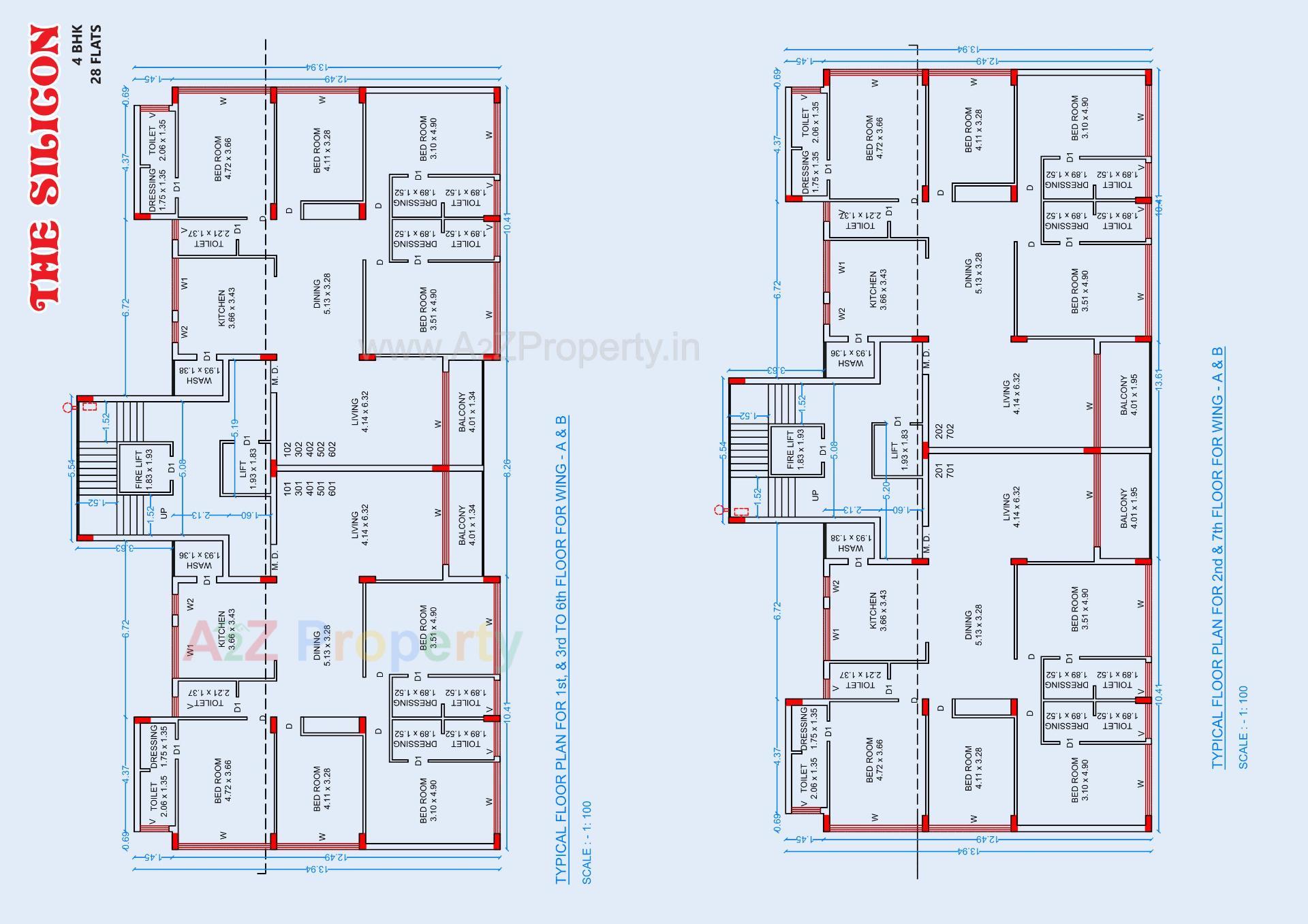 Layout of real estate project The Silicon located at Nana-mava, Rajkot, Gujarat